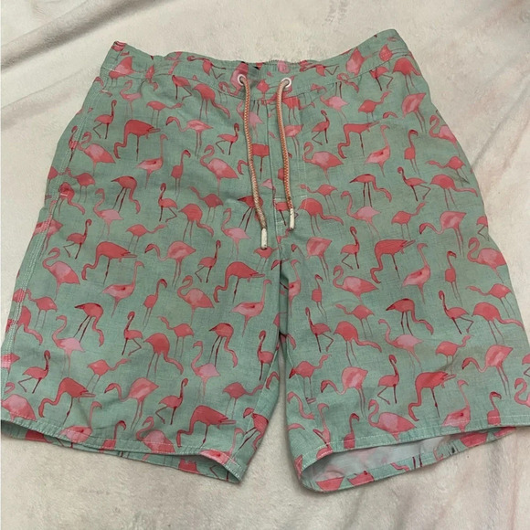 Johnnie-O Acklins Flamingo Swim Trunks Shorts 28635 - Picture 2 of 8